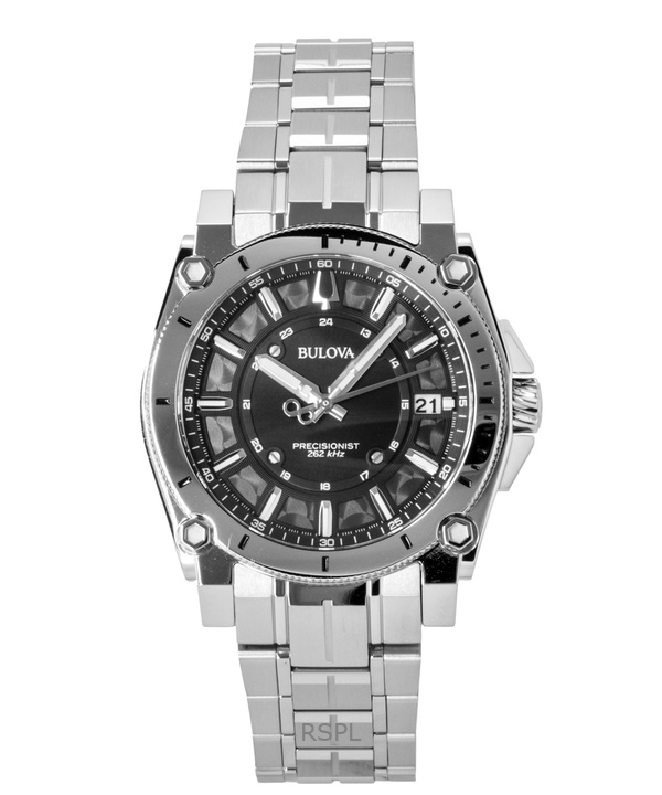 Bulova Icon Precisionist Stainless Steel Black Dial Quartz 96B417 100M Men's Watch 1 Bulova Icon Precisionist Stainless Steel Black Dial Quartz 96B417 100M Men's Watch