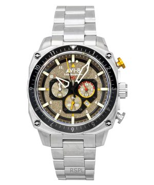 AVI-8 Hawker Hunter Atlas Dual Time Chronograph Stainless Steel Shadow Grey Dial Quartz AV-4100-33 Men's Watch