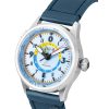 AVI-8 Flyboy Wingman Worldtimer GMT Leather Strap Power Blue Dial Automatic AV-4120-03 Men's Watch With Extra Strap