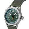 AVI-8 Flyboy Wingman Worldtimer GMT Leather Strap Green Dial Automatic AV-4120-05 Men's Watch