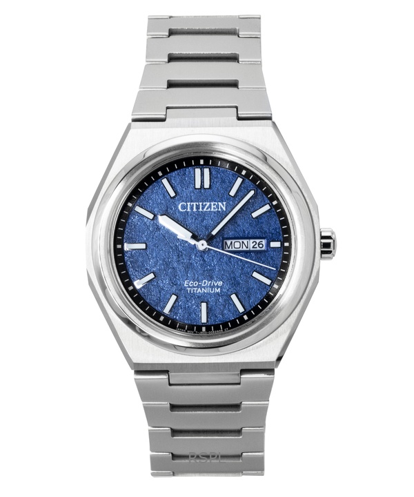 Citizen Zenshin Super Titanium Blue Dial Eco-Drive AW0130-85L 100M Men's Watch 1 Citizen Zenshin Super Titanium Blue Dial Eco-Drive AW0130-85L 100M Men's Watch