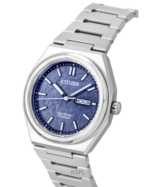 Citizen Zenshin Super Titanium Blue Dial Eco-Drive AW0130-85L 100M Men's Watch 3 Citizen Zenshin Super Titanium Blue Dial Eco-Drive AW0130-85L 100M Men's Watch