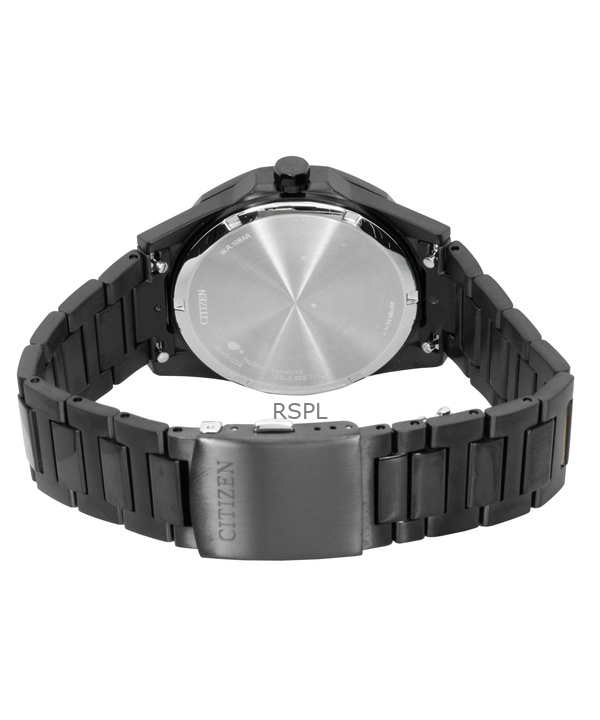 Citizen Brycen Stainless Steel Black Dial Eco-Drive AW1855-52E 100M Men's Watch 4 Citizen Brycen Stainless Steel Black Dial Eco-Drive AW1855-52E 100M Men's Watch