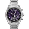 Citizen Tsuki-yomi A-T Moon Phase Titanium Purple Dial Eco-Drive BY1010-81Z 100M Men's Watch