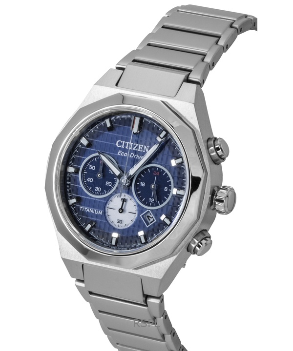 Citizen Zenshin Senkei Chronograph Super Titanium Blue Dial Eco-Drive CA4691-59L 100M Men's Watch 2 Citizen Zenshin Senkei Chronograph Super Titanium Blue Dial Eco-Drive CA4691-59L 100M Men's Watch