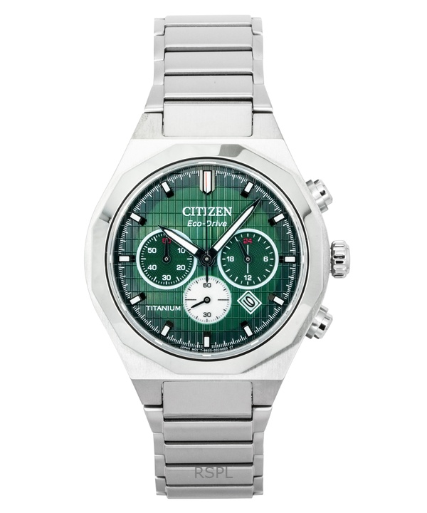 Citizen Zenshin Senkei Chronograph Super Titanium Green Dial Eco-Drive CA4691-59X 100M Men's Watch 1 Citizen Zenshin Senkei Chronograph Super Titanium Green Dial Eco-Drive CA4691-59X 100M Men's Watch