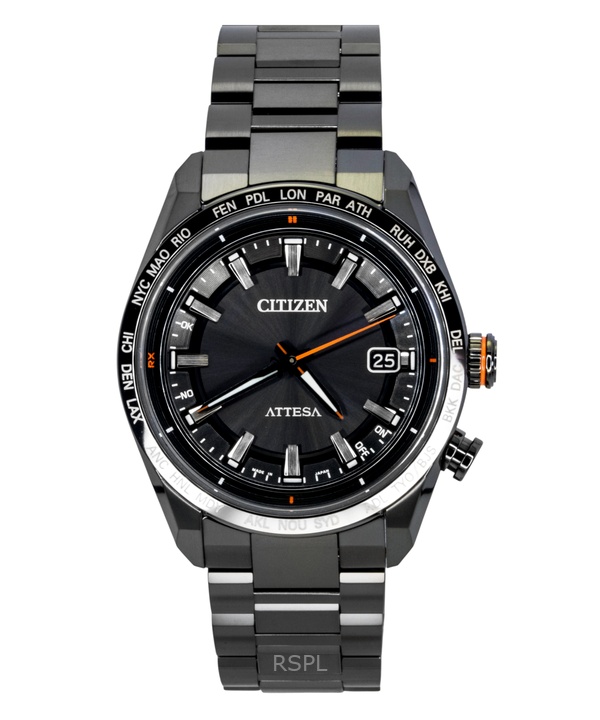 Citizen Attesa Radio Controlled Titanium Black Dial Eco-Drive CB0286-61E 100M Men's Watch 1 Citizen Attesa Radio Controlled Titanium Black Dial Eco-Drive CB0286-61E 100M Men's Watch