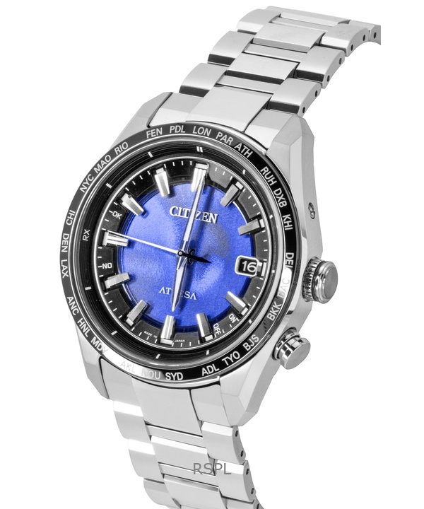 Citizen Attesa Limited Edition Super Titanium Blue Dial Eco-Drive CB0288-65L 100M Men's Watch 3 Citizen Attesa Limited Edition Super Titanium Blue Dial Eco-Drive CB0288-65L 100M Men's Watch