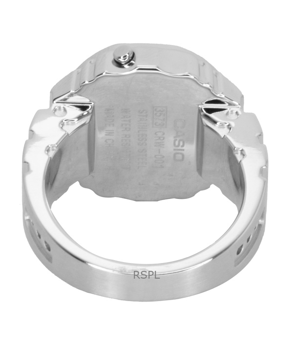 Casio Digital 50th Anniversary Stainless Steel Quartz CRW-001-1 Unisex Ring Watch 4 Casio Digital 50th Anniversary Stainless Steel Quartz CRW-001-1 Unisex Ring Watch