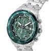 Casio Edifice Analog Standard Chronograph Stainless Steel Green Dial Quartz EFR-539DE-3AV 100M Men's Watch