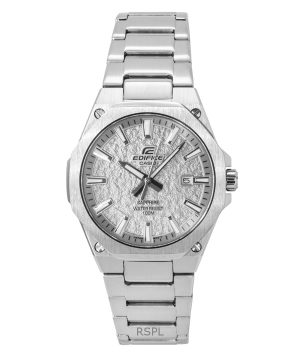 Casio Edifice Analog Stainless Steel Silver Dial Quartz EFR-S108DE-8AV 100M Men's Watch