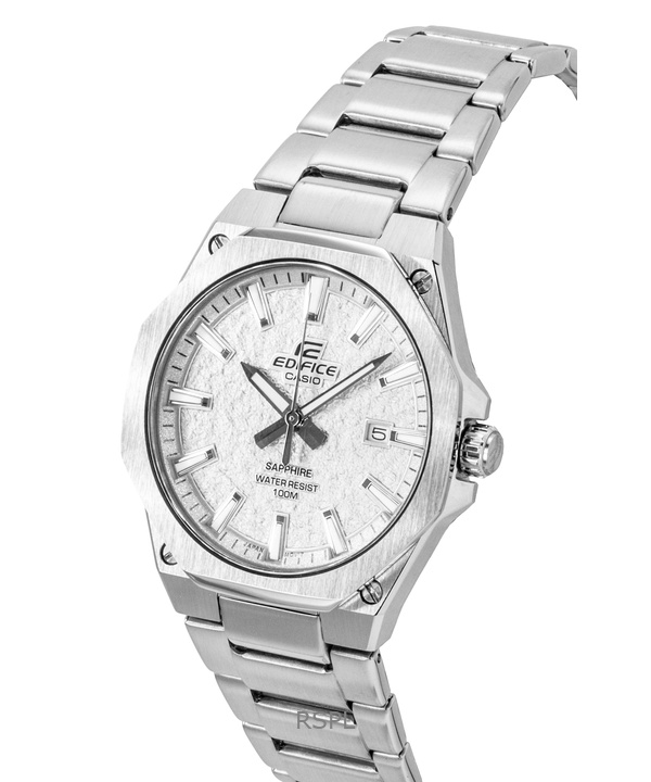 Casio Edifice Analog Stainless Steel Silver Dial Quartz EFR-S108DE-8AV 100M Men's Watch 3 Casio Edifice Analog Stainless Steel Silver Dial Quartz EFR-S108DE-8AV 100M Men's Watch