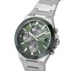 Casio Edifice Analog Chronograph Stainless Steel Green Dial Solar EFS-S650D-3A 100M Men's Watch