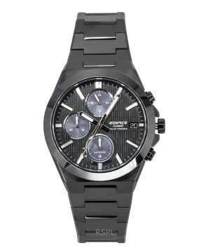 Casio Edifice Analog Chronograph Stainless Steel Black Dial Solar EFS-S650DC-1A 100M Men's Watch