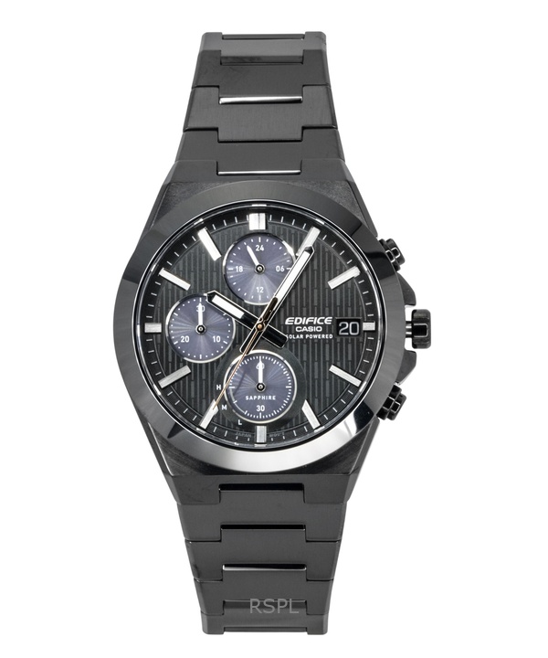 Casio Edifice Analog Chronograph Stainless Steel Black Dial Solar EFS-S650DC-1A 100M Men's Watch 1 Casio Edifice Analog Chronograph Stainless Steel Black Dial Solar EFS-S650DC-1A 100M Men's Watch