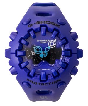 Casio G-Shock Analog Digital Resin Strap Blue Dial Quartz GA-V01-2A 200M Men's Watch