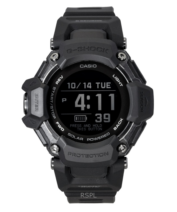 Casio G-Shock G-Squad Digital Smartphone Link Resin Strap Solar GBD-H2000-1B 200M Men's Watch