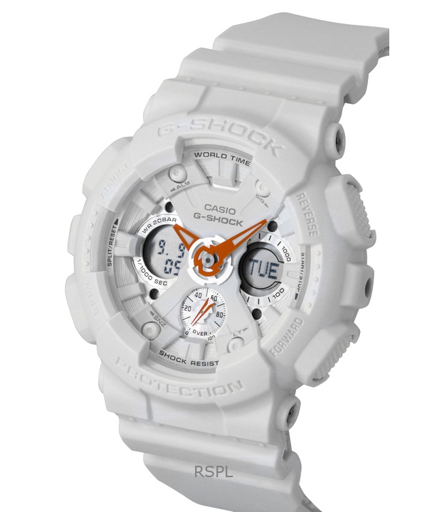 Casio G-Shock Analog Digital Bio-Based Resin White Dial Quartz GMA-S120SA-7A1 200M Women's Watch 4 Casio G-Shock Analog Digital Bio-Based Resin White Dial Quartz GMA-S120SA-7A1 200M Women's Watch