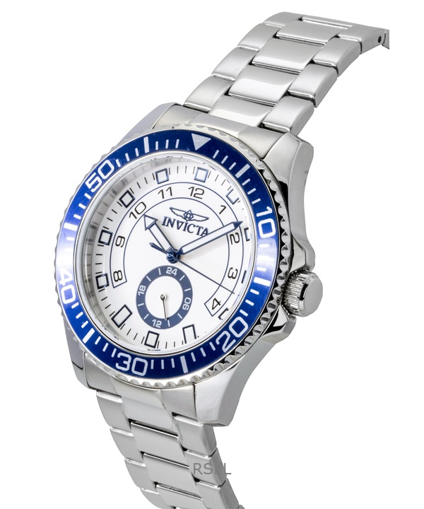 Invicta Pro Diver Stainless Steel White Dial Quartz 47124 Men's Watch 3 Invicta Pro Diver Stainless Steel White Dial Quartz 47124 Men's Watch