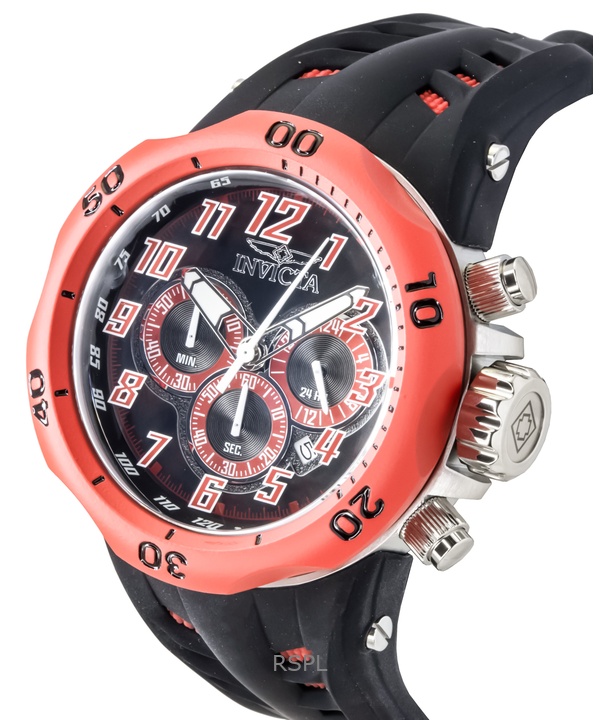 Invicta Venom Hydra GMT Chronograph Silicone Strap Black Dial Quartz 48237 200M Men's Watch 3 Invicta Venom Hydra GMT Chronograph Silicone Strap Black Dial Quartz 48237 200M Men's Watch