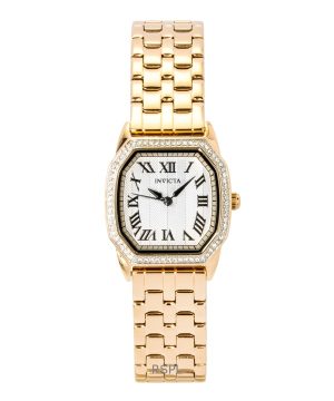 Invicta Wildflower Rose Gold Tone Stainless Steel Silver Dial Quartz 49039 Women's Watch