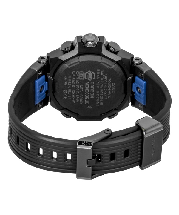 Casio G-Shock MT-G Analog Smartphone Link Resin Strap Black Dial Solar MTG-B2000B-1A2 200M Men's Watch 4 Casio G-Shock MT-G Analog Smartphone Link Resin Strap Black Dial Solar MTG-B2000B-1A2 200M Men's Watch