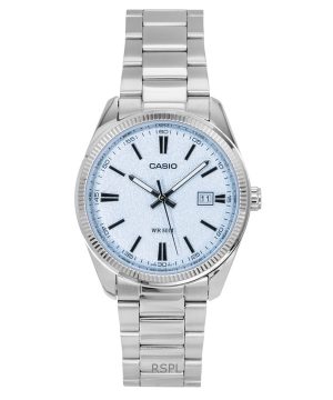 Casio Standard Analog Stainless Steel Light Blue Dial Quartz MTP-1302DA-2A2V Men's Watch
