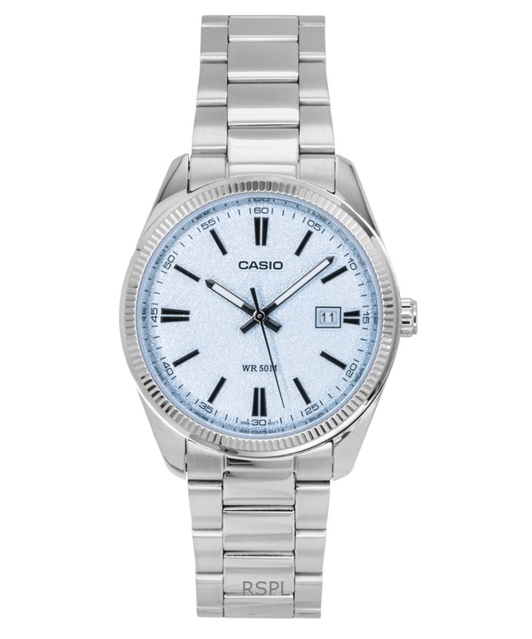 Casio Standard Analog Stainless Steel Light Blue Dial Quartz MTP-1302DA-2A2V Men's Watch 1 Casio Standard Analog Stainless Steel Light Blue Dial Quartz MTP-1302DA-2A2V Men's Watch