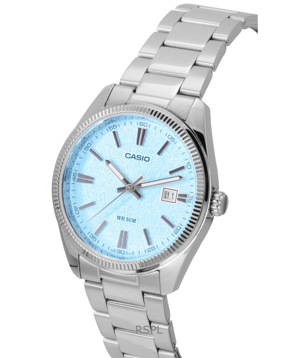 Casio Standard Analog Stainless Steel Light Blue Dial Quartz MTP-1302DA-2A2V Men's Watch 3 Casio Standard Analog Stainless Steel Light Blue Dial Quartz MTP-1302DA-2A2V Men's Watch