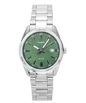 Casio Standard Analog Stainless Steel Green Dial Quartz MTP-1302DA-3AV Men's Watch