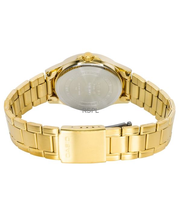 Casio Standard Analog Gold Tone Stainless Steel White Dial Quartz MTP-1381GD-7AV Men's Watch 4 Casio Standard Analog Gold Tone Stainless Steel White Dial Quartz MTP-1381GD-7AV Men's Watch