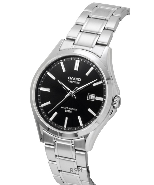 Casio Standard Analog Stainless Steel Black Dial Quartz MTS-115D-1AV Men's Watch 2 Casio Standard Analog Stainless Steel Black Dial Quartz MTS-115D-1AV Men's Watch