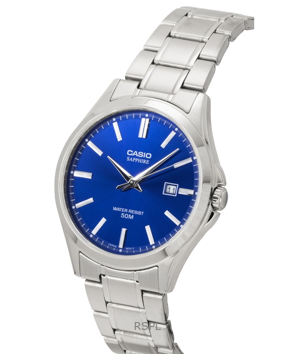 Casio Standard Analog Stainless Steel Blue Dial Quartz MTS-115D-2A1V Men's Watch 2 Casio Standard Analog Stainless Steel Blue Dial Quartz MTS-115D-2A1V Men's Watch