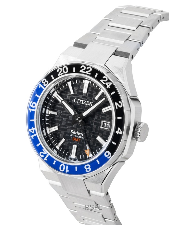 Citizen Series 8 GMT Stainless Steel Black Dial Automatic NB6031-56E 100M Men's Watch 3 Citizen Series 8 GMT Stainless Steel Black Dial Automatic NB6031-56E 100M Men's Watch