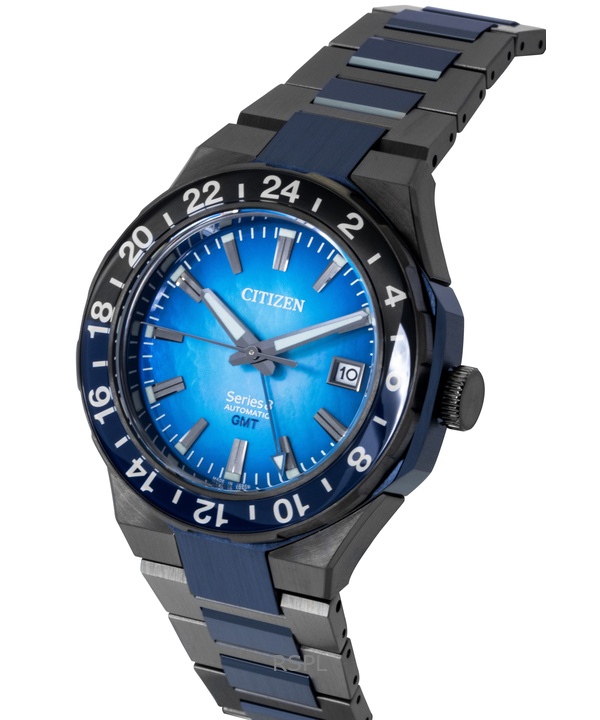 Citizen Series 8 880 Limited Edition GMT Stainless Steel Blue Mother Of Pearl Automatic NB6036-52N 100M Men's Watch 3 Citizen Series 8 880 Limited Edition GMT Stainless Steel Blue Mother Of Pearl Automatic NB6036-52N 100M Men's Watch