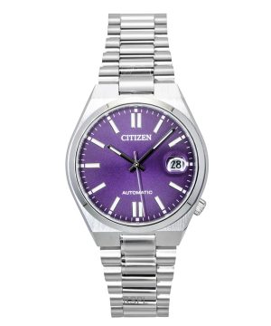 Citizen Tsuyosa Stainless Steel Sunray Purple Dial Automatic NJ0200-50W Men's Watch