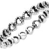 Pandora Band Of Hearts Ring With Clear Beads P-190980-54 For Women