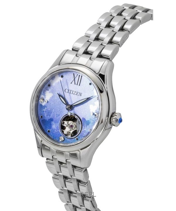 Citizen Limited Edition Stainless Steel Open Heart Light Blue Dial Automatic PR1040-88N Women's Watch 3 Citizen Limited Edition Stainless Steel Open Heart Light Blue Dial Automatic PR1040-88N Women's Watch