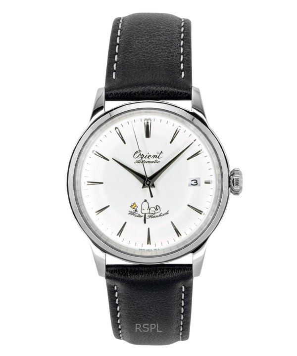 Orient Bambino Peanuts 75th Anniversary Limited Edition Leather Strap White Dial Automatic RA-AC0M16S Men's Watch