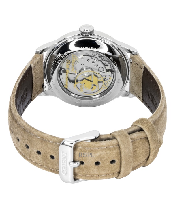 Orient Bambino Peanuts 75th Anniversary Limited Edition Leather Strap Champagne Dial Automatic RA-AC0M17G Men's Watch 3 Orient Bambino Peanuts 75th Anniversary Limited Edition Leather Strap Champagne Dial Automatic RA-AC0M17G Men's Watch