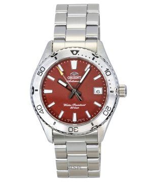 Orient Mako Stainless Steel Red Dial Automatic Diver's RA-AC0Q09R 200M Men's Watch
