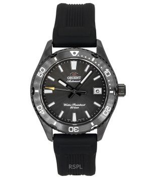 Orient Mako Silicone Strap Black Dial Automatic Diver's RA-AC0Q10N 200M Men's Watch