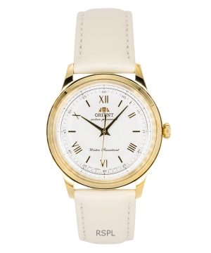 Orient Bambino Leather Strap White Dial Solar RA-WK0001S Men's Watch