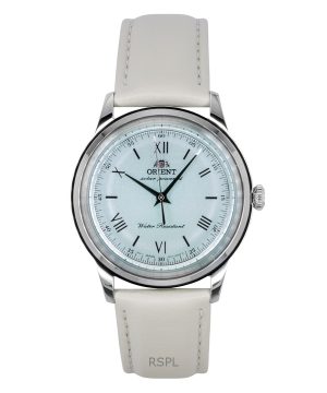 Orient Bambino Leather Strap Pale Green Dial Solar RA-WK0002E Men's Watch