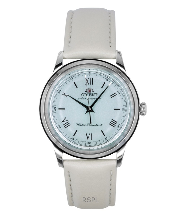 Orient Bambino Leather Strap Pale Green Dial Solar RA-WK0002E Men's Watch 1 Orient Bambino Leather Strap Pale Green Dial Solar RA-WK0002E Men's Watch