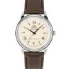 Orient Bambino Leather Strap Champagne Dial Solar RA-WK0003G Men's Watch