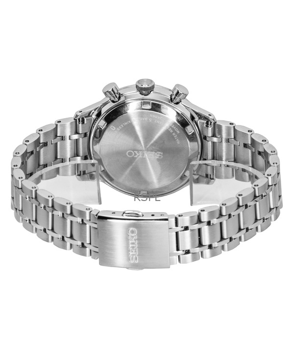 Seiko Chronograph Stainless Steel Blue Dial Quartz SSB477P1 Men's Watch 4 Seiko Chronograph Stainless Steel Blue Dial Quartz SSB477P1 Men's Watch