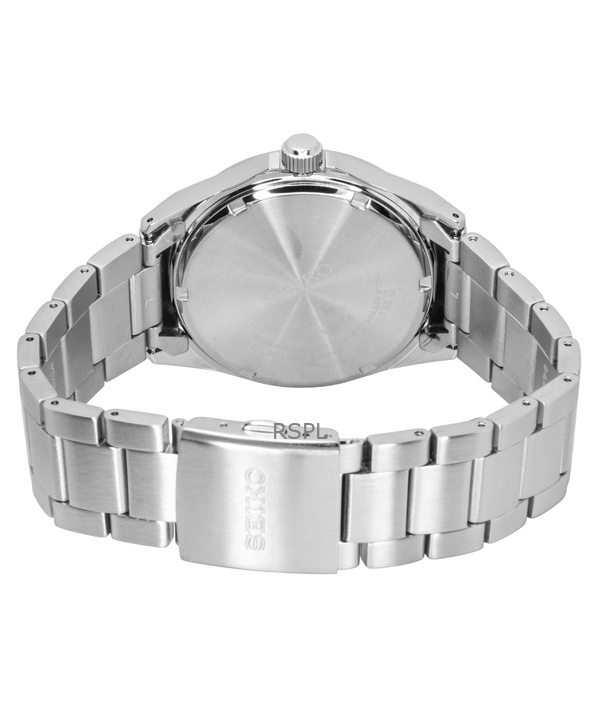 Seiko Essentials Stainless Steel Green Dial Quartz SUR503P1 100M Men's Watch 4 Seiko Essentials Stainless Steel Green Dial Quartz SUR503P1 100M Men's Watch
