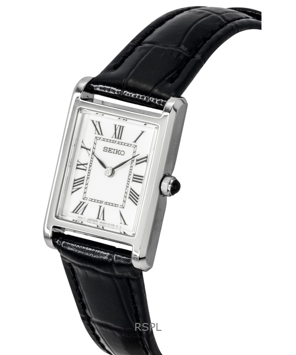 Seiko Classic Leather Strap White Dial Quartz SWR107P1 Women's Watch 2 Seiko Classic Leather Strap White Dial Quartz SWR107P1 Women's Watch