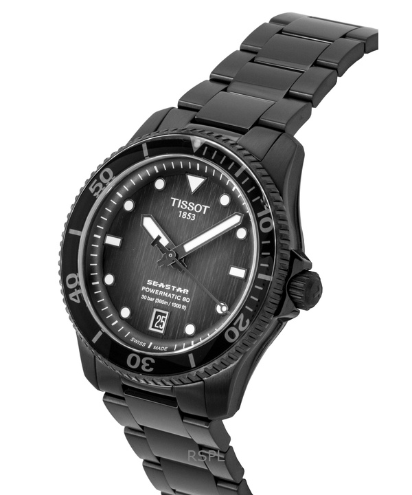 Tissot Seastar 1000 Stainless Steel Grey And Black Dial Automatic Diver's T120.807.33.051 Tissot Seastar 1000 Stainless Steel Grey And Black Dial Automatic Diver's T120.807.33.051.00 300M Men's Watch